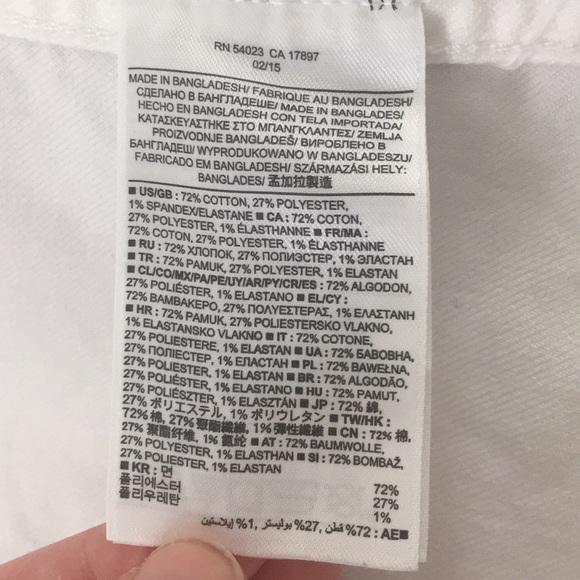 Banana Republic White Jean Jacket size Medium - Picture 7 of 9